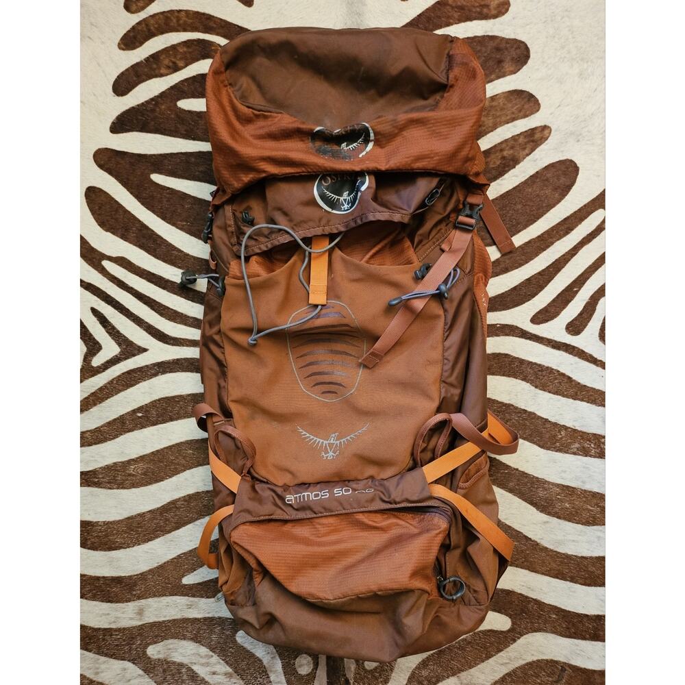 Osprey Atmos 50 AG Hiking Anti-Gravity Backpack 50L Rustic Orange